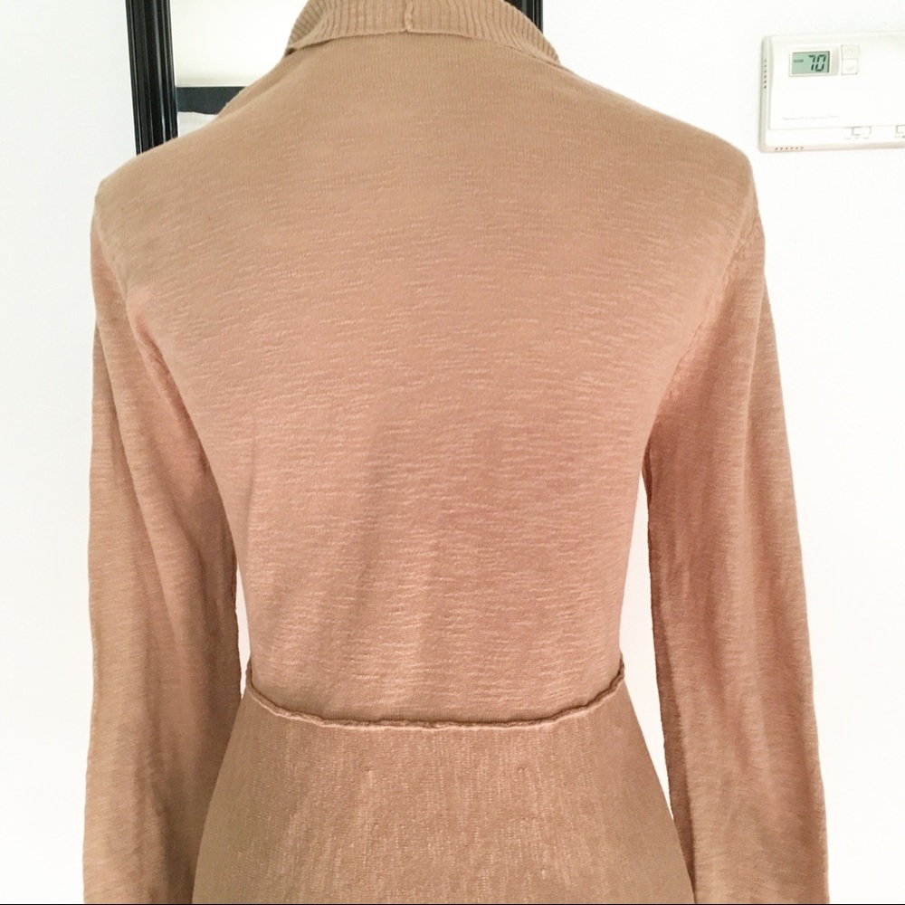 Grace Elements Tan Open Front Cardigan Size Large - image 7